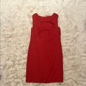 Badgley Mischka Red Midi Dress